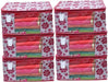 Polka Pink Flower Design Pack Of 6 Non Woven Fabric Saree Cover/ Clothes Small Travel Bag
